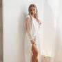 Satin Pearl Bridal Robe Bride Robe, thumbnail 2 of 9