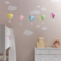Set Of Five Pastel Hot Air Balloon Lanterns, thumbnail 2 of 4