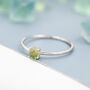 Peridot Ring In Sterling Silver, thumbnail 1 of 10