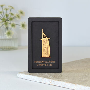 The Shard London Personalised Miniature Wall Art Gift, 9 of 9