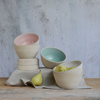 Handmade Stone Ceramic Cereal Bowl, 10 of 10