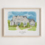Personalised Housewarming Gift, New Home Hand Drawn Family House Illustration, thumbnail 2 of 9