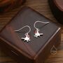Sterling Silver Robin Bird Drop Hook Earrings, thumbnail 5 of 10
