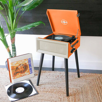 Retro Style Record Player On Legs, 2 of 10