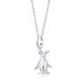 Sterling Silver Penguin Charm Necklace, thumbnail 3 of 6