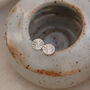 Mini Sunburst Stud Earrings In Silver Or Gold, thumbnail 4 of 6