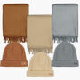 Personalised Embroidered Beanie With Initials And Matching Scarf, thumbnail 1 of 12