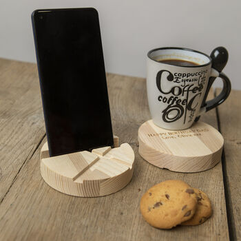 Two In One Coaster And Phone Stand, 2 of 3