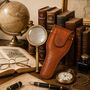 25cm Bronze Magnifying Glass With Leather Case, thumbnail 5 of 12
