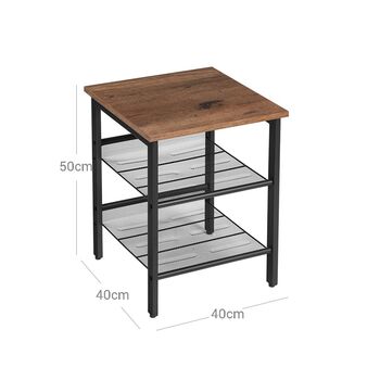 Set Of Two Bedside Tables With Two Shelves, 6 of 6