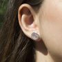 Sterling Silver Spiral Studs, thumbnail 2 of 5