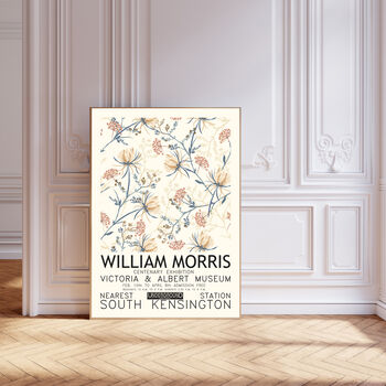 William Morris Cream Floral Art Print, 3 of 3
