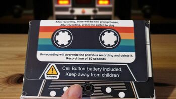 Personalised Cassette Voice Message Card – Wedding Gift, 7 of 7