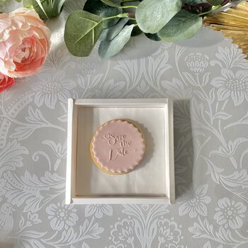 Save The Date Personalised Letterbox Vanilla Cookie, 10 of 12