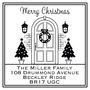 Personalised Christmas Front Door Stamp, thumbnail 2 of 2