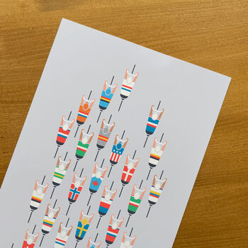 Bicycle Wall Art, Peloton Bike Poster, Cycling Dad Gift, 2 of 8