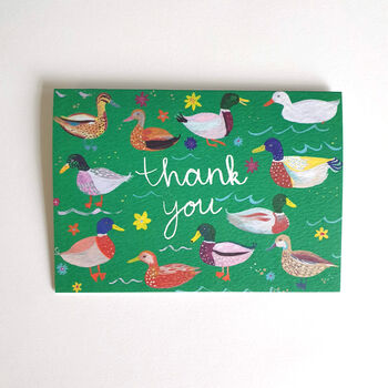 Ducks Thank You Greetings Card, 4 of 7