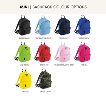 Personalised Embroidered Bear Backpack, 5 of 7