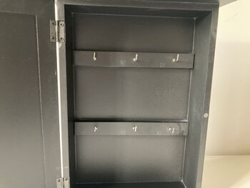 Black Wooden Key Box Cabinet Wall Mounted Freestanding, 11 of 11