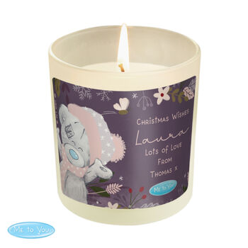 Personalised Me To You Cosy Winter Candle Jar – Christmas Gift, 4 of 5