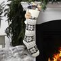 Personalised Nordic Fair Isle Christmas Stocking, thumbnail 1 of 5