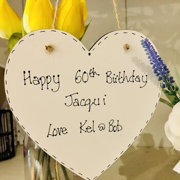Personalised Birthday Special Occasion Name Heart Gift, 7 of 7