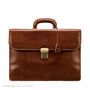 Personalised Leather Classic Briefcase For Men 'Paolo3', thumbnail 3 of 11