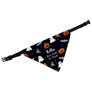 Personalised Tricks For Treats Halloween Dog Bandana, 4 of 5