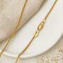 9ct Yellow Gold Light Spiga Chain – 16in To 20in, thumbnail 2 of 8