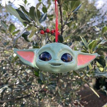 Baby Yoda Christmas Ornament Star Wars Disney, 4 of 7