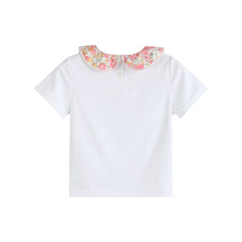 Edoth Pink Collar Floral Top, 2 of 9