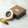 Personalised Brass Travellers Compass With Wooden Box, thumbnail 4 of 8