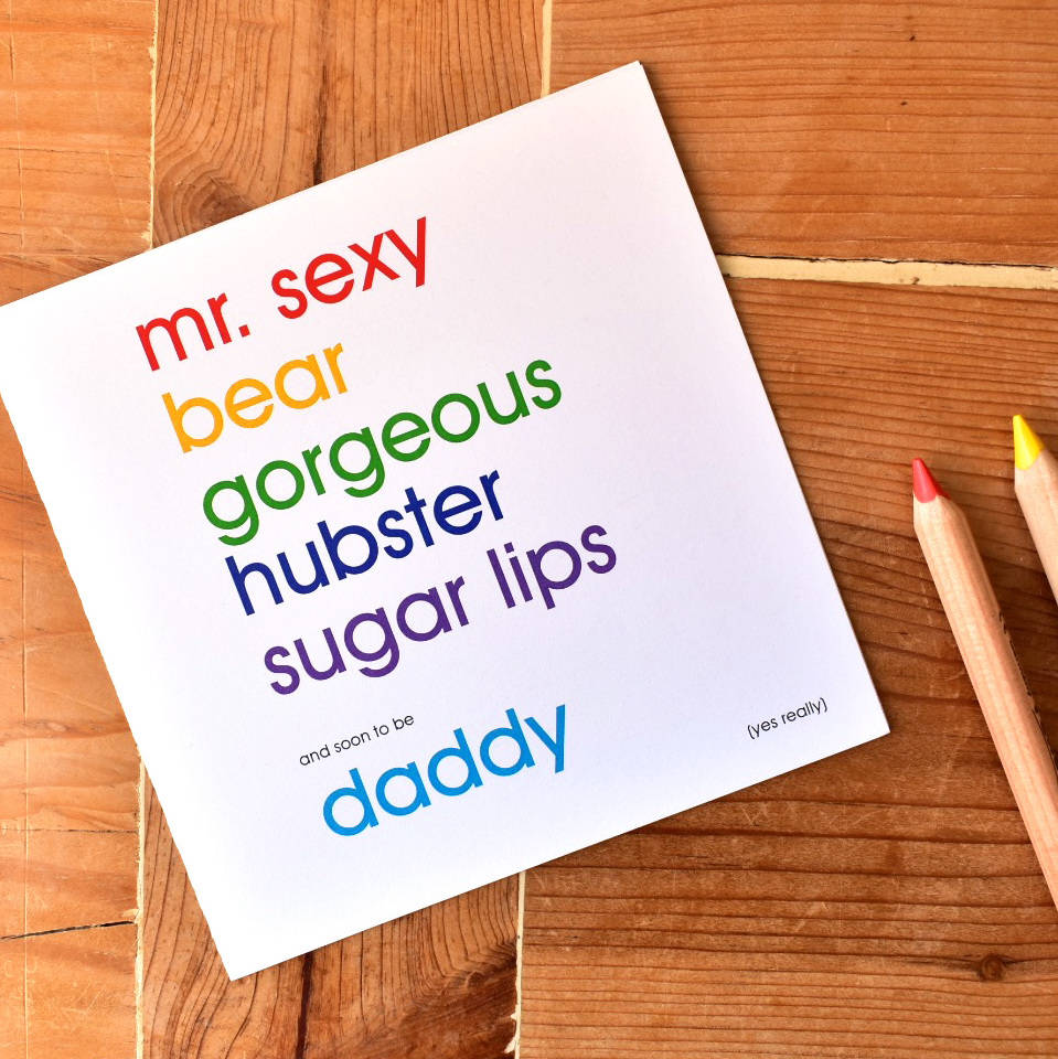 Pregnancy announcement card for the father-to-be