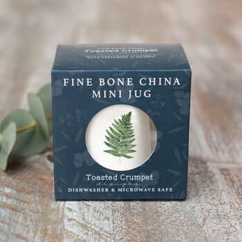 Woodland Fern Mini Fine Bone China Jug In A Gift Box, 2 of 2