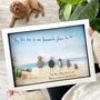 Personalised Family Seaside Beach Pebble Picture, thumbnail 2 of 2