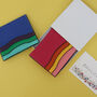 Bold Colour Genuine Leather Card Holder Six Slots, thumbnail 6 of 6