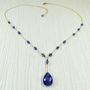 Lapis Lazuli And Iolite Gold Filled Necklace, thumbnail 2 of 4