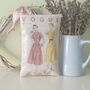 Handmade Lavender Sachet Decoration With Vintage Sewing Pattern Print, Gift For Sewing Friends, thumbnail 1 of 12