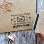 Thank You Postie Envelope Rubber Stamp, thumbnail 1 of 2