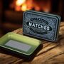 Match Tin Fireside Storage Box Candle Accessory Gift Present Stocking Filler In Black, thumbnail 1 of 7