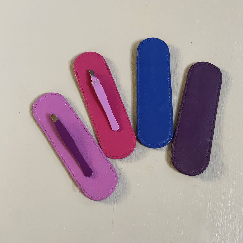 Leather Tweezer / Nail File Pouch, 1 of 4