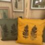 Fern Nature Scatter Cushion Green, Yellow Or Beige, thumbnail 4 of 5