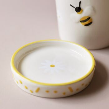 Small Bee Ceramic Planter And Tray, 4 of 8