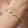 Nekomeishi Green Semi Precious Cats Eye Bracelet, thumbnail 5 of 5