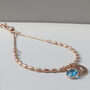 Rose Gold Plated Personalised Birthstone Bracelet, thumbnail 3 of 7