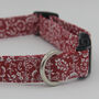 Red Floral Dog Collar, thumbnail 5 of 5