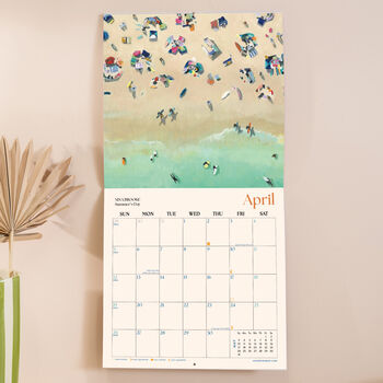 2026 Wall Calendar | Ocean Aerials | Sunday Start, 4 of 5