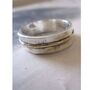 925 Silver And Gold Stripe Ring, thumbnail 1 of 5