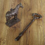 Cast Iron Horse Door Stop With Handle, thumbnail 5 of 5