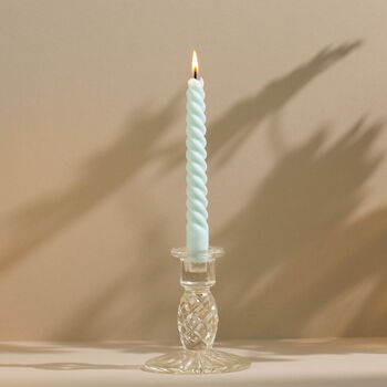 Soft Pastel Beeswax Soy Blend Spiral Twist Candles, 5 of 9